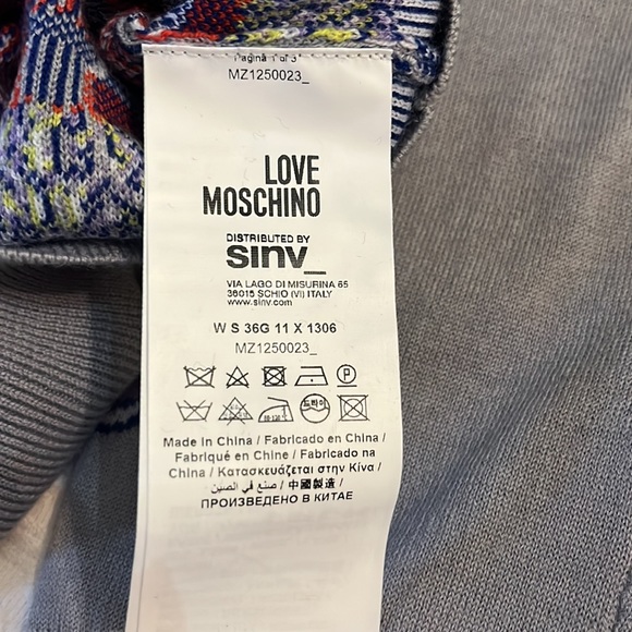 LOVE Moschino Wool Muscle/Heart Sweater - Picture 10 of 14